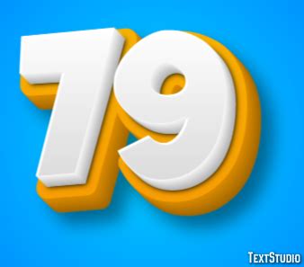 79 Text Effect and Logo Design Number