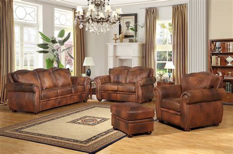 Leather Italia Arizona Sofa & Loveseat Set w/Options