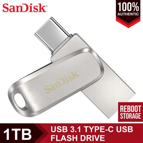 SanDisk Ultra Dual Drive Luxe 1TB USB 3.1 Type C Flash Drive SDDDC4-1T00 | Lazada PH