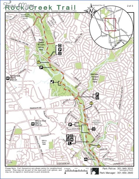 Rock Creek Park Hiking Trail Map - ToursMaps.com