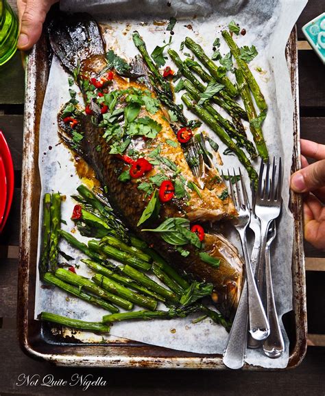 Roasted Whole Barramundi Asian Style @ Not Quite Nigella