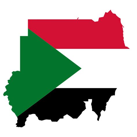 Sudan Flag Map | Free SVG