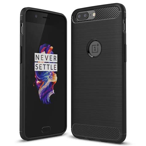 Case For Oneplus 5 case Luxury Ultra thin Carbon Fiber silicone soft Phone Cover For oneplus 5 ...