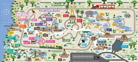 Central Florida Zoo & Botanical Gardens Map Of The Zoo - Central - Zoos In Florida Map | Free ...