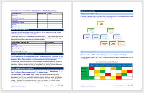 Project Charter Excel Template Free Download - FREE PRINTABLE TEMPLATES