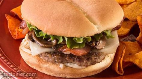 Bacon-mushroom-swiss Burger