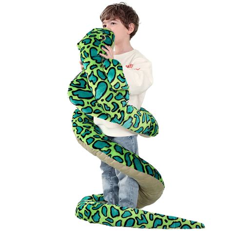 Buy IKASA Giant Snake Stuffed Animal Plush Toy,Large Cobra Cute Jumbo Soft Toys,Huge Big Size ...