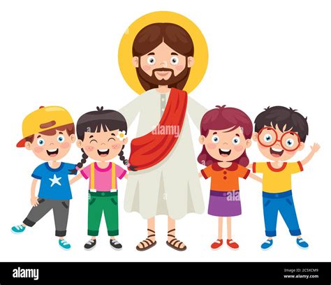 Cartoon Drawing Of Jesus Christ Stock Vector Image & Art - Alamy