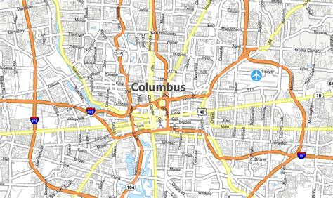 Map of Columbus Ohio - GIS Geography