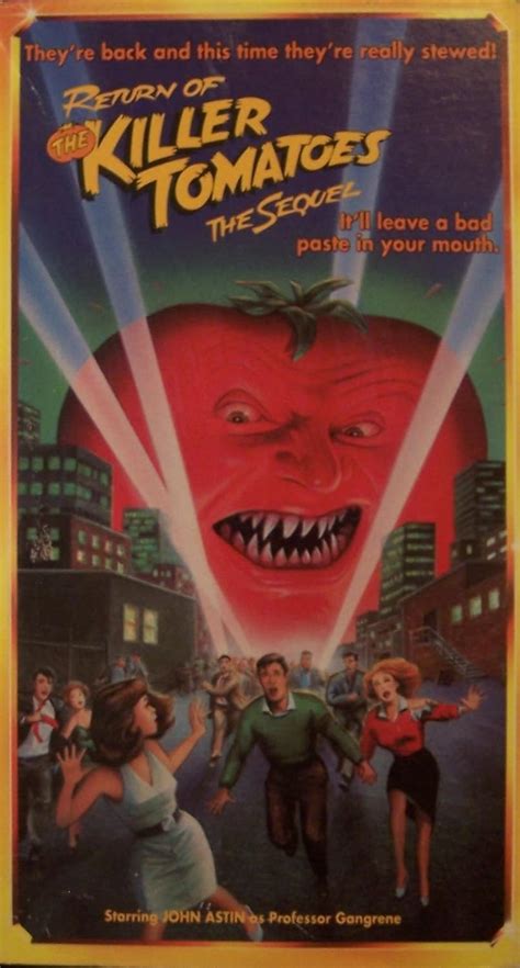 Amazon.com: Return of the Killer Tomatoes [VHS] : Astin, John, Clooney, George, De Bello, John ...