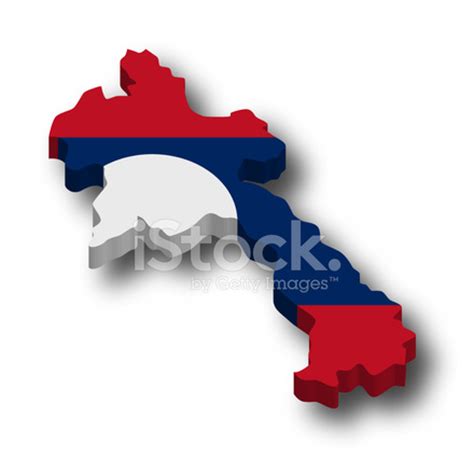 3d Laos Flag Map Stock Photo | Royalty-Free | FreeImages