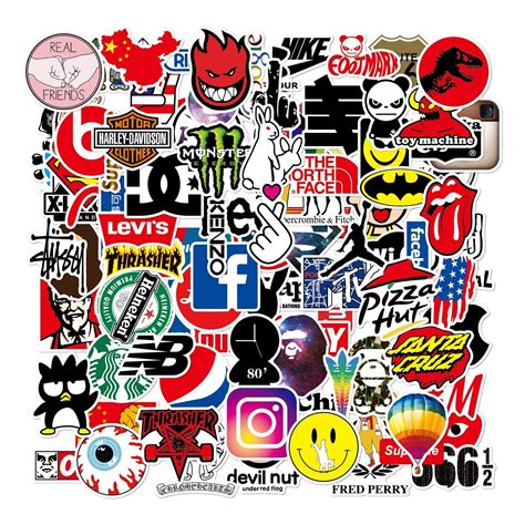 100 Skateboard Stickers Bomb Vinyl Laptop Luggage Decals Dope Sticker ...