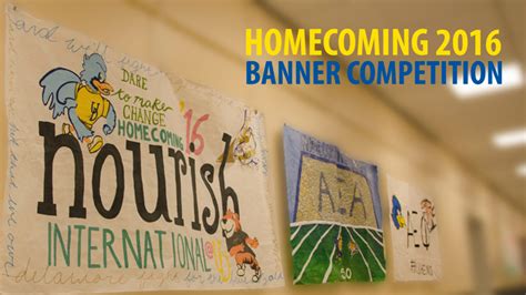 Homecoming banners | UDaily