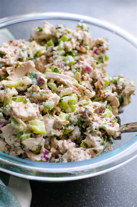 Healthy Chicken Salad {The BEST!} - iFOODreal.com