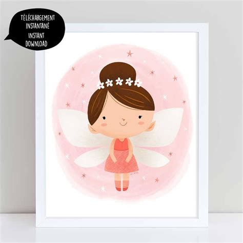 Fairy Illustration Fairy Art Pink Fairy Fairy Illustration - Etsy