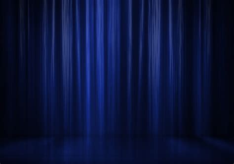 Premium Photo | Beautiful blue curtain as dark background