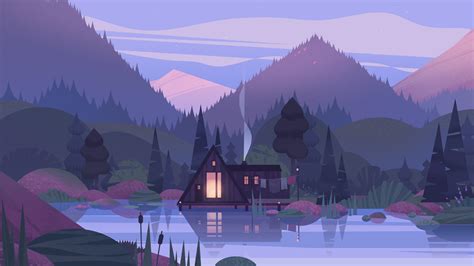 Cozy hut on Behance Cute Laptop Wallpaper, Computer Wallpaper Desktop ...