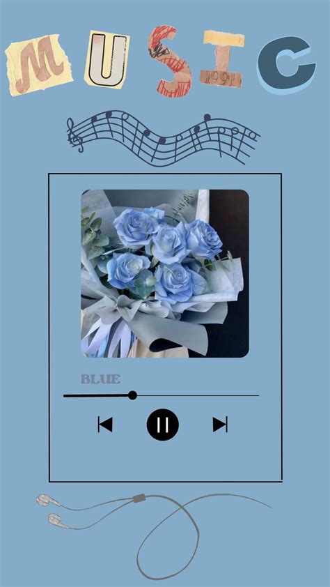 Aesthetic blue music wallpaper. | Music wallpaper, Blue wallpaper ...