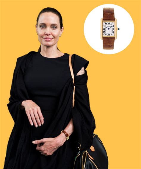 Angelina Jolie's Cartier Tank Louis Watch – DuJour | Cartier tank ...