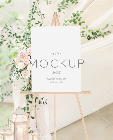 18x24 Poster Mockup, Poster Easel Mockup, Easel Mockup, Event Sign Mockup, Vdieu-433 - Etsy