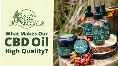 All Natural Organic CBD Oil - Kats Botanicals - YouTube