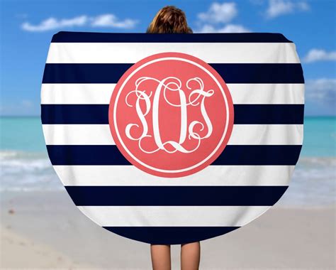 Personalized Round Beach Towel Design your Own Beach Towel