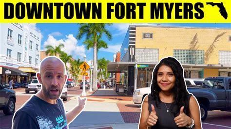 Fort Myers Florida Downtown Tour - YouTube