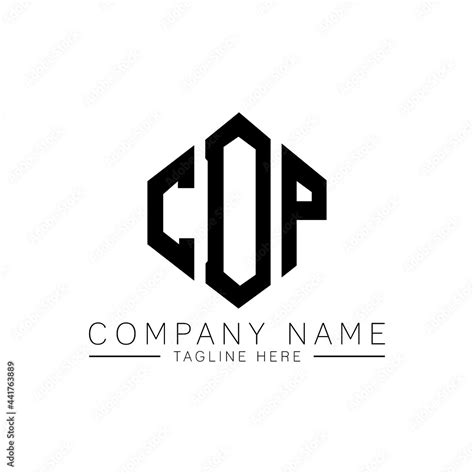 CDP letter logo design with polygon shape. CDP polygon logo monogram ...