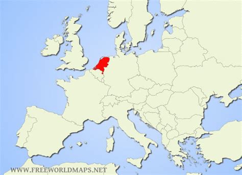 Netherlands Location On World Map | Zip Code Map