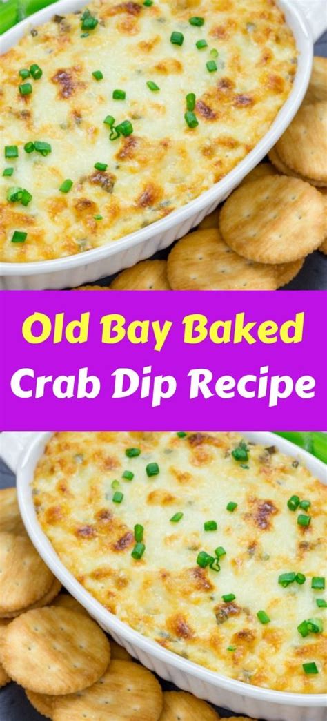 Old Bay Baked Crab Dip Recipe Healthy dinner | Recipes, Crab dip recipes, Baked crab dip