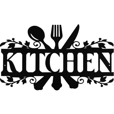 Kitchen Metal Sign, Kitchen Signs Wall Decor Rustic Metal Kitchen Decor Sign, Country Farmhouse ...