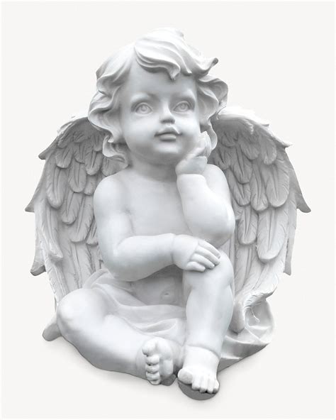 Baby angel statue, isolated sculpture | Free Photo - rawpixel