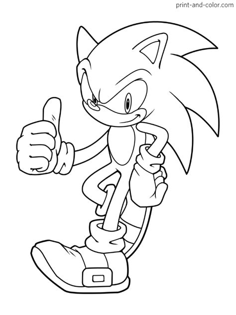 Sonic the hedgehog coloring pages | Print and Color.com