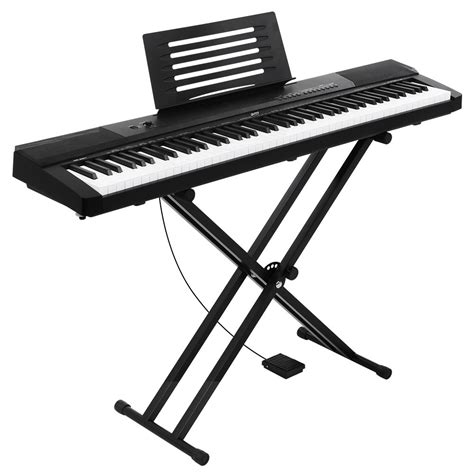 Alpha 88 Keys Electronic Piano Keyboard Digital Electric w/ Stand Sustain Pedal