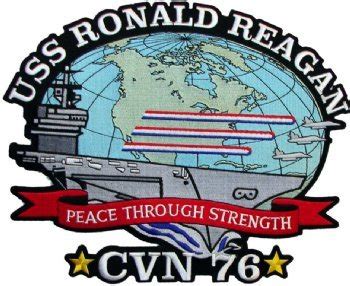 USS Ronald Reagan CVN 76 Jacket/Vest Patch