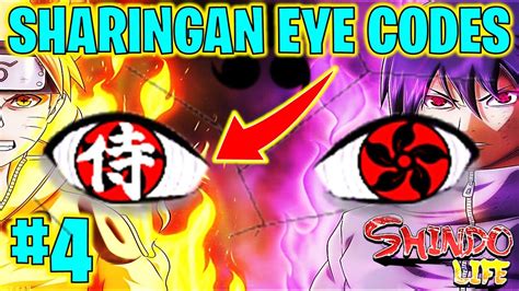 ⭐SHINDO LIFE SHARINGAN CUSTOM EYE CODES #4⭐ - YouTube