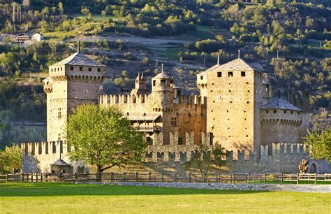 Fenis Castle in Aosta Valley, Italy jigsaw puzzle in Castles puzzles on TheJigsawPuzzles.com