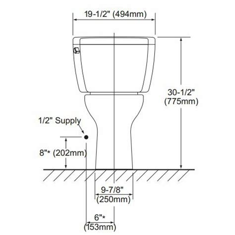 Toto Drake 1.6 GPF Elongated 2 Piece Toilet with Bolt Down Lid & Reviews | Wayfair