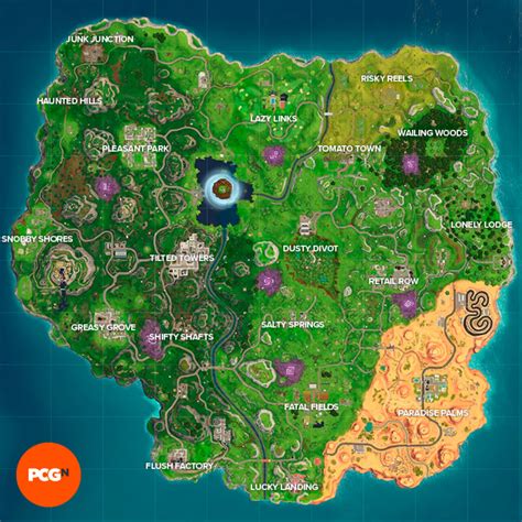 Fortnite Season 6 map changes add a swirling vortex and a haunted castle