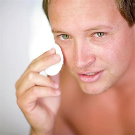 Male Skin Care Routine Photograph by Ian Hooton/science Photo Library ...