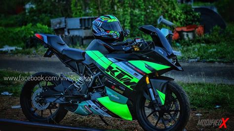 Modified KTM RC200 ‘Green Viper’ from Kerala – ModifiedX