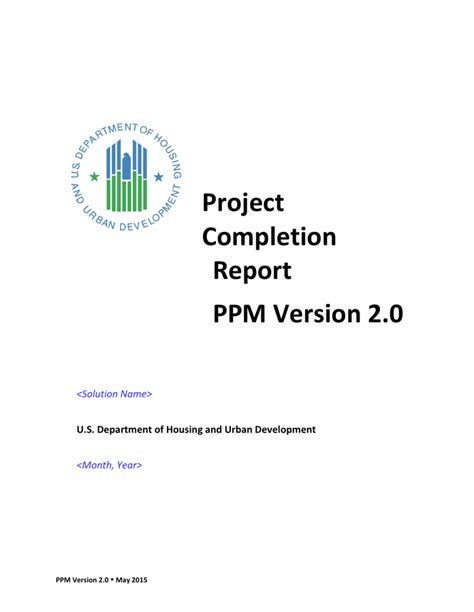 Project Completion Report Template in Word and Pdf formats