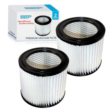 HQRP 2-pack Small Cartridge Filter for Shop-vac Hang-Up / 5 Gallon Contractor Portable ...