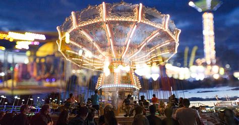 Rides of the Oregon State Fair carnival