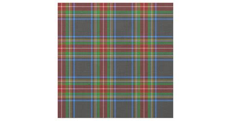 Stewart Stuart Black Clan Tartan Plaid Fabric | Zazzle