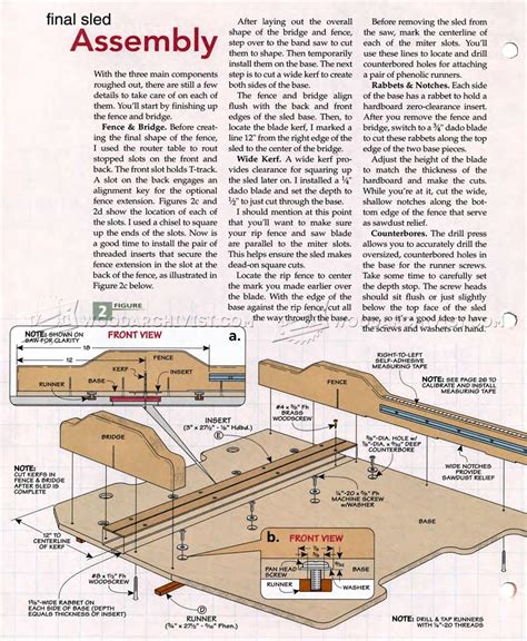 Ultimate Crosscut Sled Plans • WoodArchivist