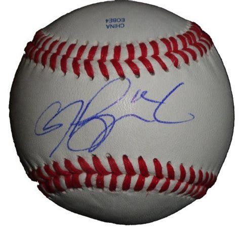 A.J. Pierzynski Autographed ROLB Baseball, Texas Rangers, Chicago White Sox, Minnesota Twins ...