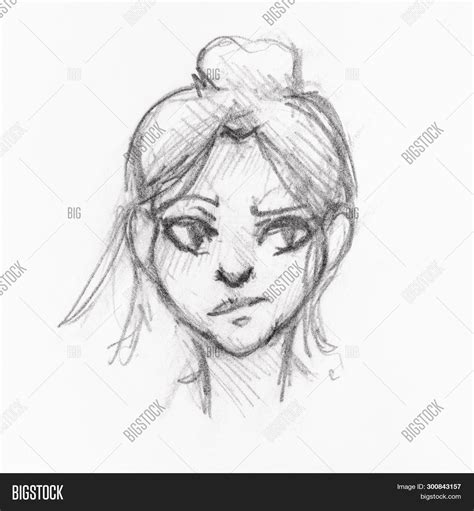 Sketch Head Girl Image & Photo (Free Trial) | Bigstock