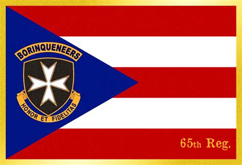 65th Infantry Regiment - Borinqueneers Flag by Sings-With-Spirits on ...