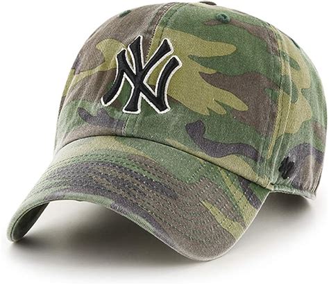 Amazon.com : MLB New York Yankees Camo RGW Clean Up Cap Camouflage : Sports Fan Baseball Caps ...